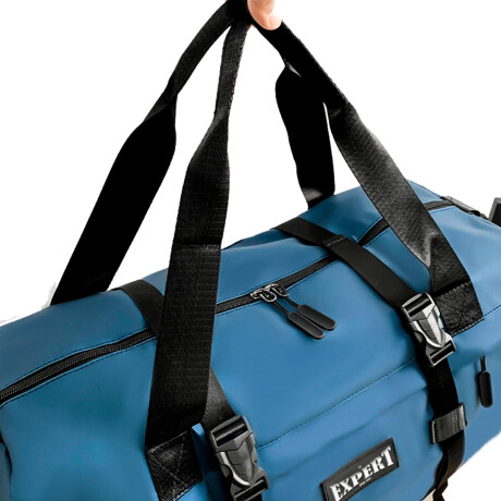 Bolso De Viaje Expert Deportivo Grande Impermeable Azul