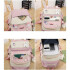 Set Mochila Impermeable Kawaii Estilo Coreano 5 Piezas Variante Color Rosa