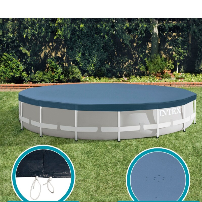 INTEX COBERTOR LONA PARA PISCINA ESTRUCTURAL DIÁMETRO 4.57 METROS Intex Cobertor Lona Para Piscina Estructural Diámetro 4.57 Metros