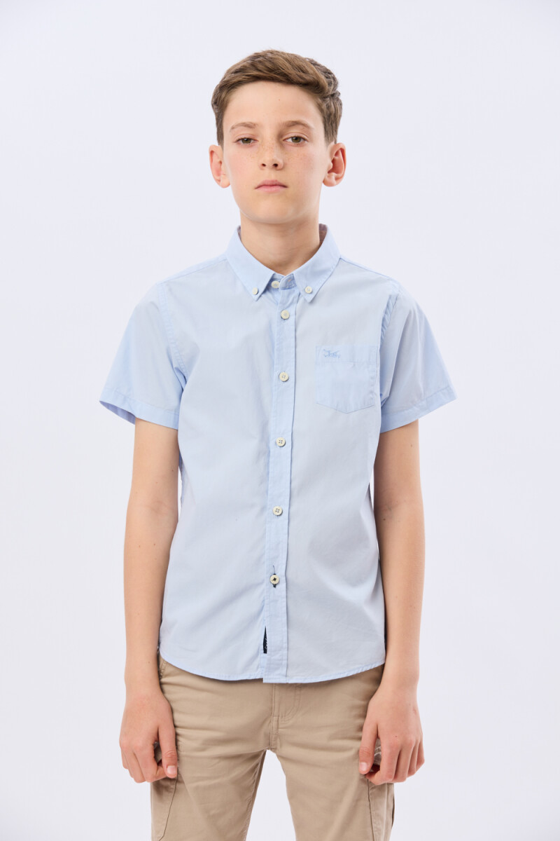 CAMISA LISA - Celeste 