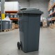 Tarro de residuos con ruedas 120 lts GRIS