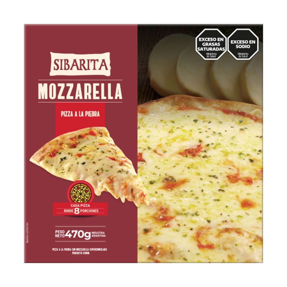 Pizza Muzzarella Sibarita 470g 