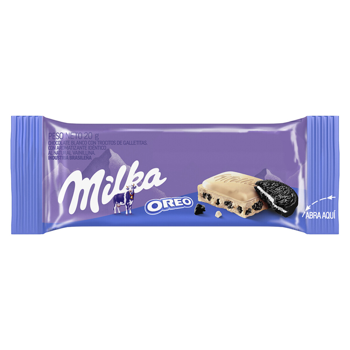 Tableta De Chocolate Blanco Milka Con Oreo 20G 