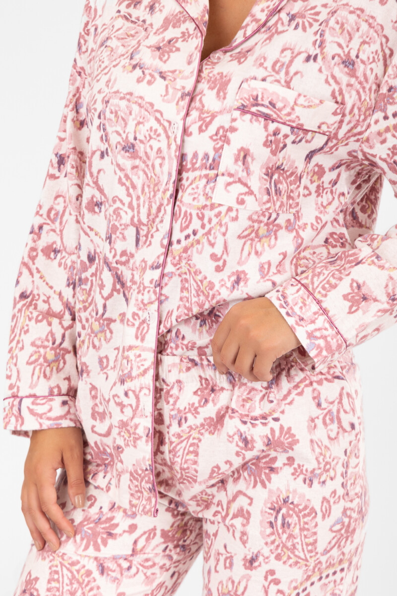Pijama franela Verde claro