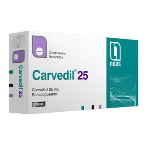 Carvedil 125 mg 20 Comprimidos Carvedil 125 mg 20 Comprimidos