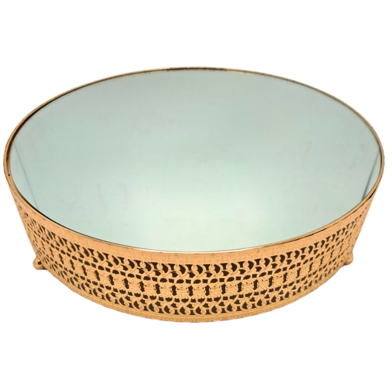 Soporte de Torta 35CM Dorado C/ Espejo Soporte de Torta 35CM Dorado C/ Espejo
