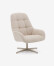 Butaca giratoria Jaspe beige y metal con beige y metal con con acabado gris FSC 100%