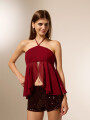 Tops Lyria Bordeaux