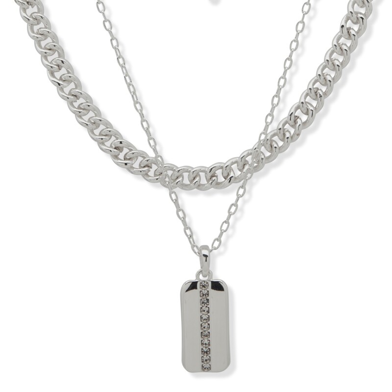 Nk 17 Pave Mltrw Neck Crystal