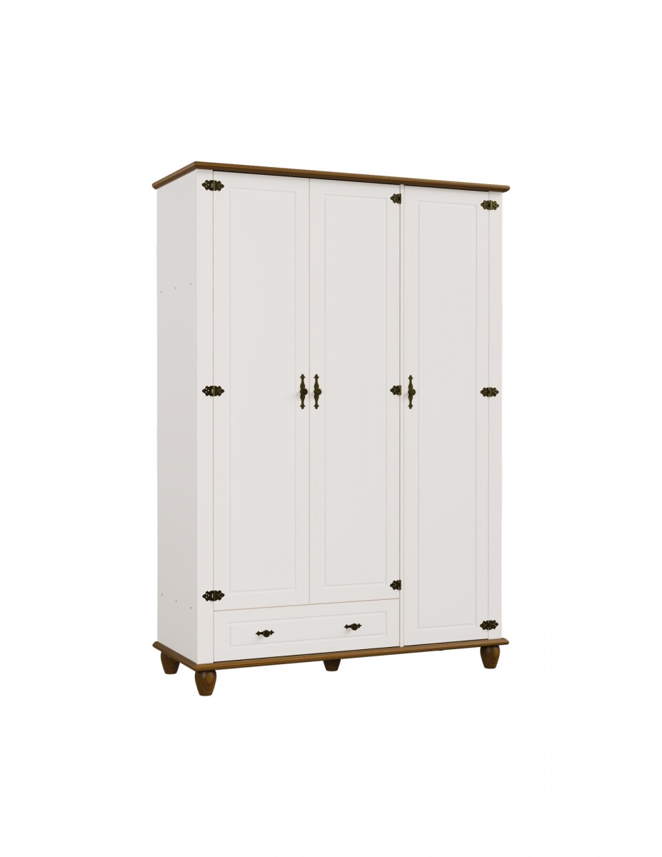 Ropero Joy 3 Puertas 1 Cajón Blanco Smgb 46170 
