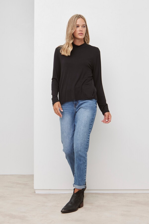 Polera Modal NEGRO
