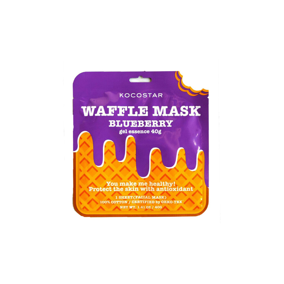 Mascarilla Facial Entera Waffle Arándanos 