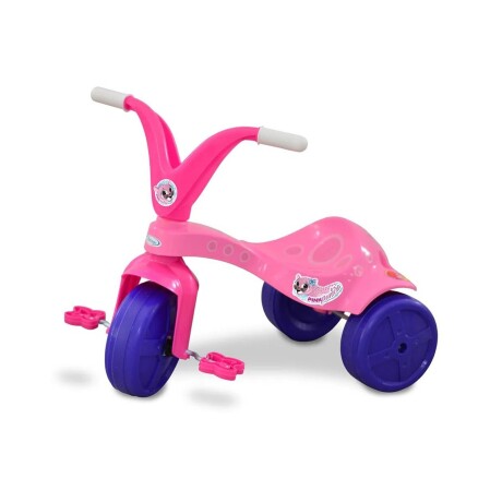 Triciclo de plástico con pedales y asiento ergonómico Rosado