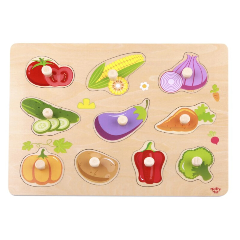 Puzzle madera vegetales Puzzle Madera Vegetales