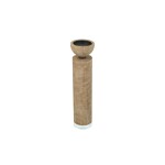 CANDELABRO ALTO MADERA Y VIDRIO 7.5x7.5x35.5CM CANDELABRO ALTO MADERA Y VIDRIO 7.5x7.5x35.5CM