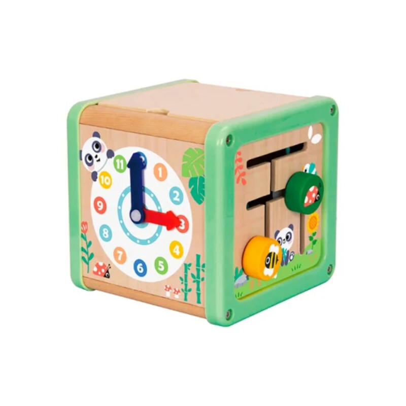 Cubo con varios juegos en madera Cubo Con Varios Juegos En Madera