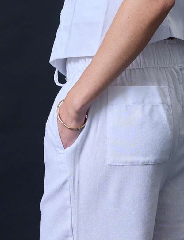 Pantalon Lino BLANCO