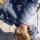 Firework Print Heels Camel / Negro
