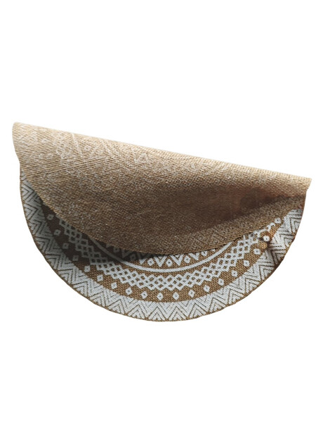 INDIVIDIUAL YUTE D38CM BLANCO/NATURAL INDIVIDIUAL YUTE D38CM BLANCO/NATURAL