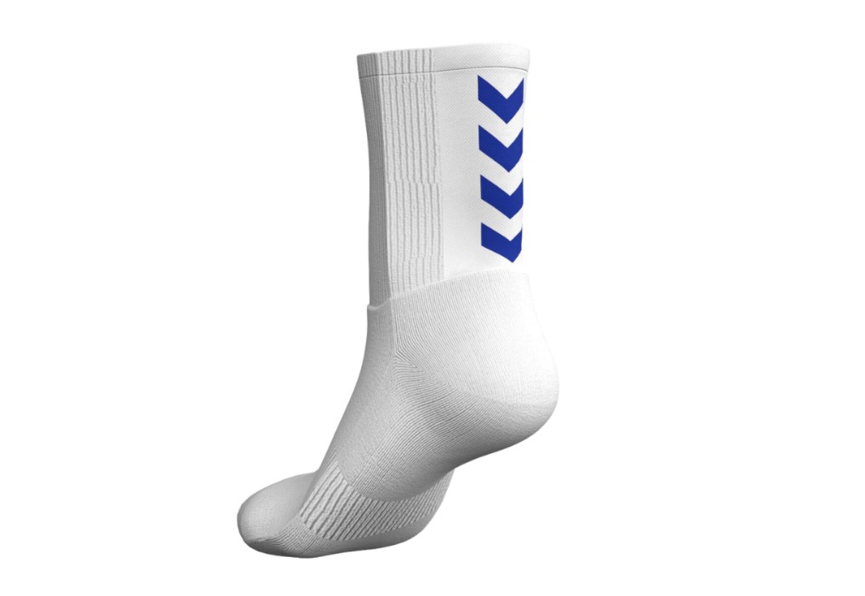 MEDIAS JUEGO ALGODON 3/4 - BLANCO/AZUL 