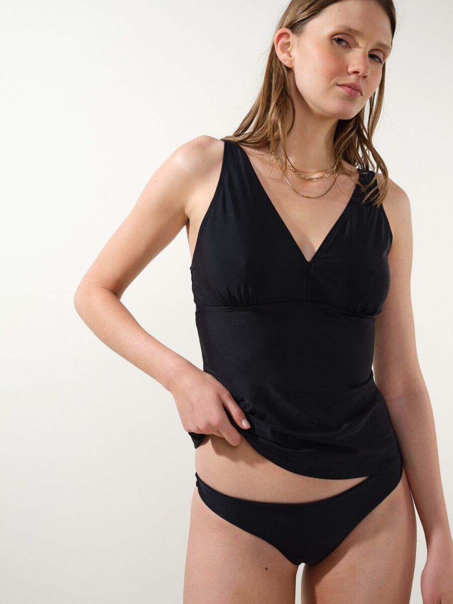 Tankini Escote V - Negro 