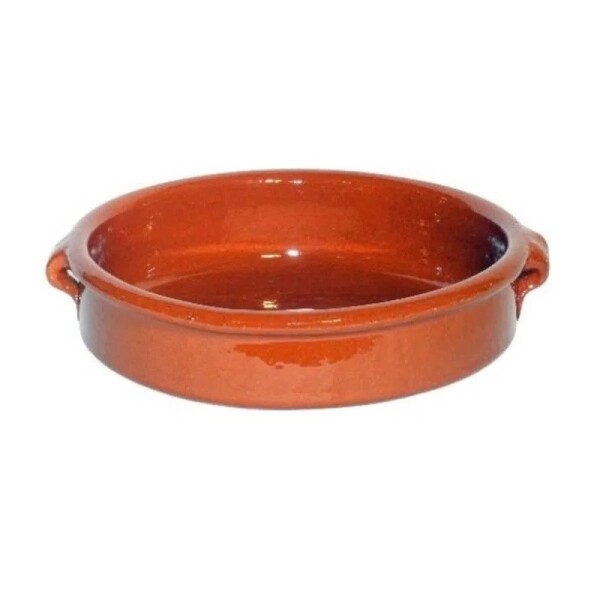 Cazuela barro color miel 17 cms con asa Cazuela barro color miel 17 cms con asa