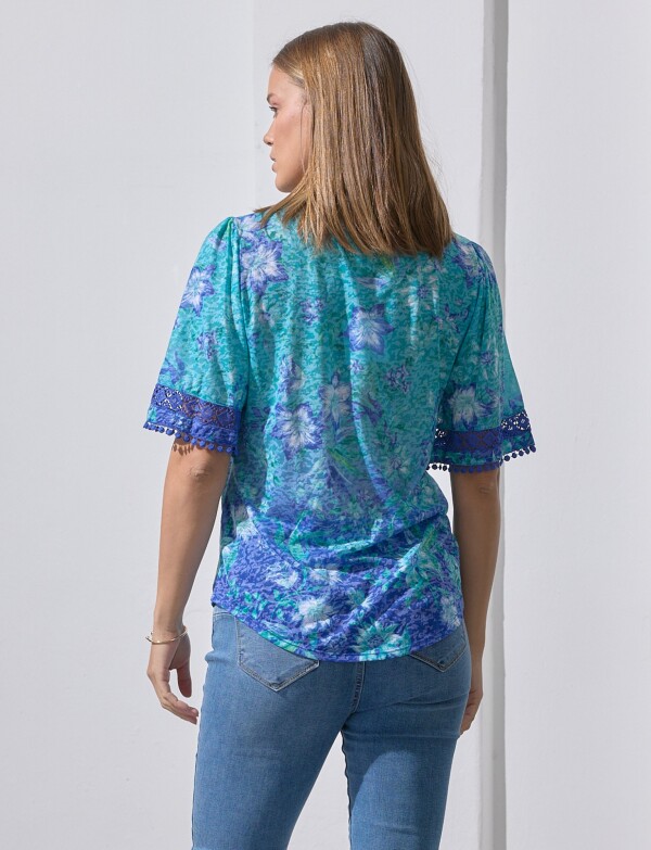 Blusa Printed VERDE/MULTI