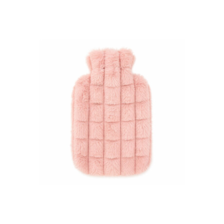Bolsita de Agua Caliente 1L con Funda de Peluche Suave Rosado