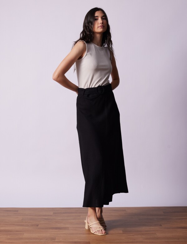 Falda Lino NEGRO
