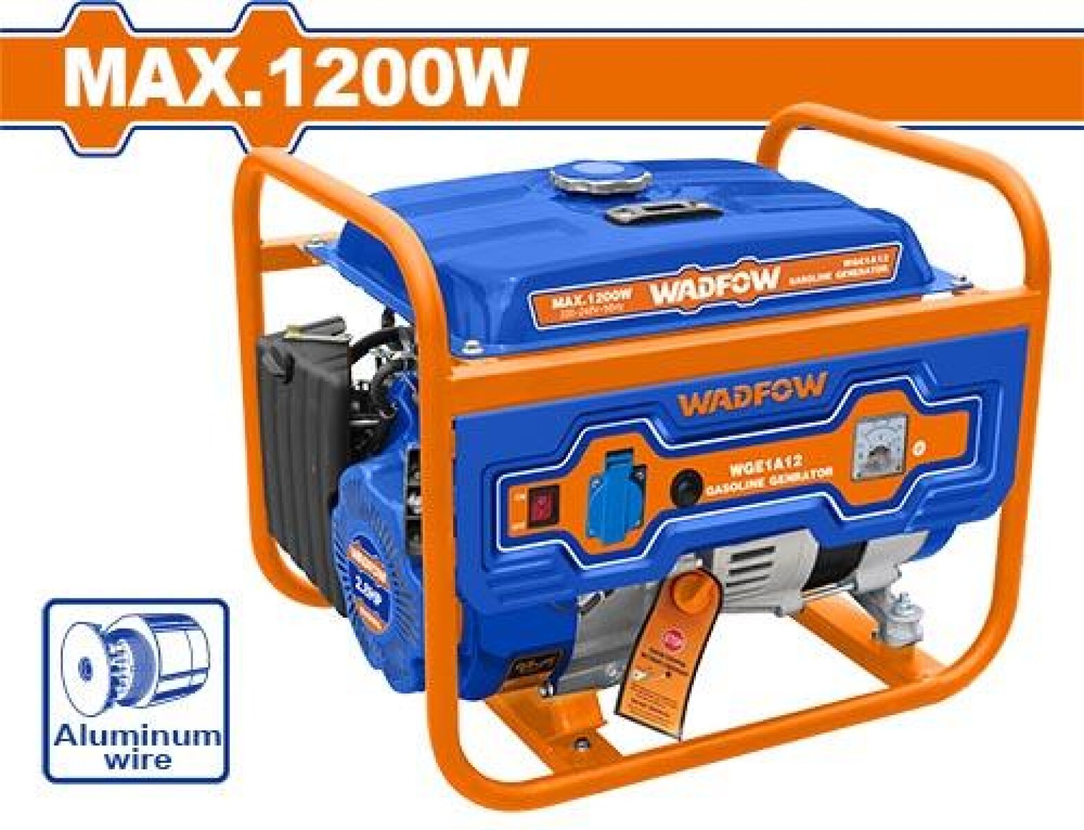 GENERADOR A GASOLINA 1200W WADFOW WGEAA02 