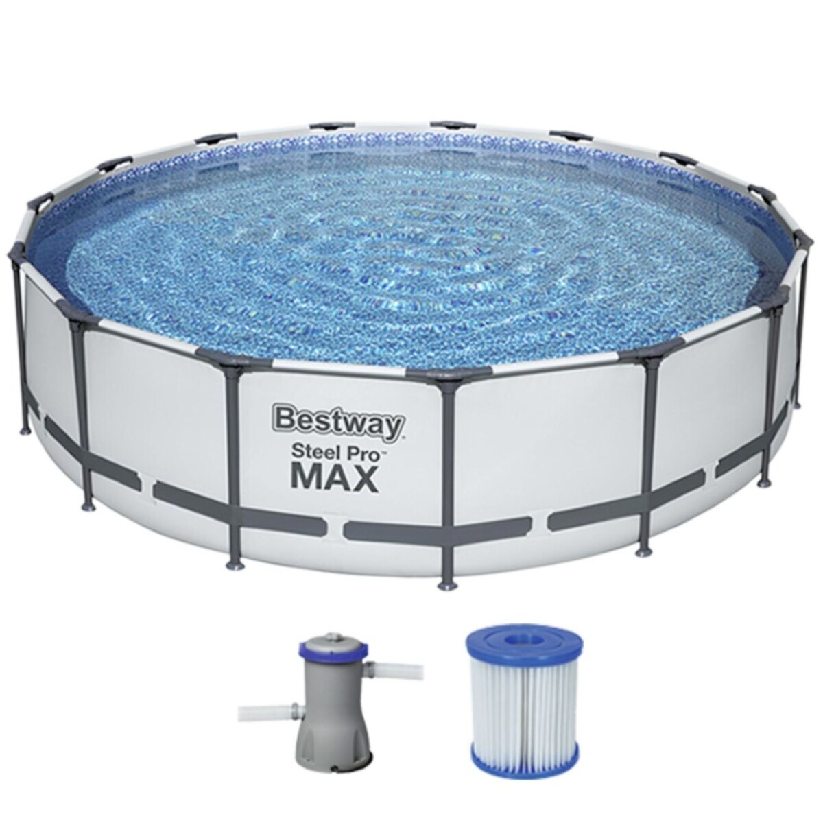 Piscina Bestway Estructura Redonda 9.150 litros Steel Pro Max 