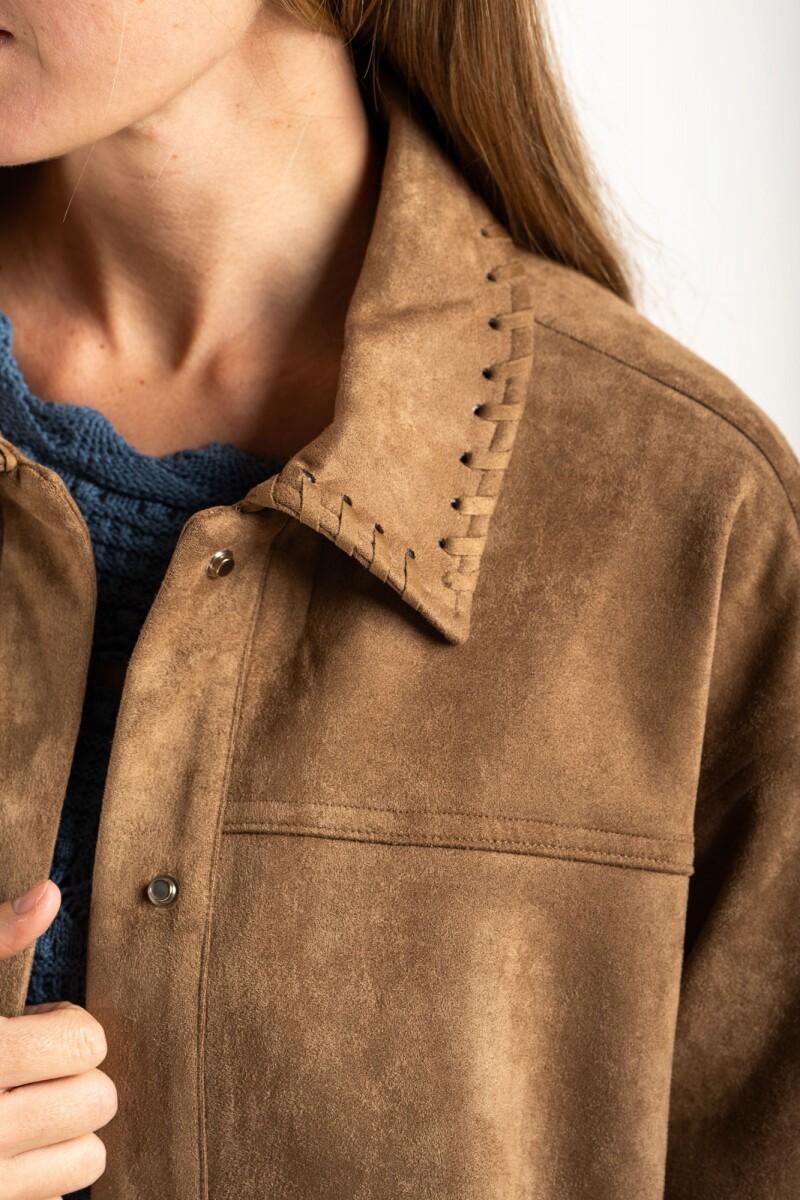 Sobrecamisa Gamuza Camel