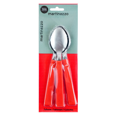 Cucharas x3 rojo linea Opa Martinazzo Cucharas x3 rojo linea Opa Martinazzo