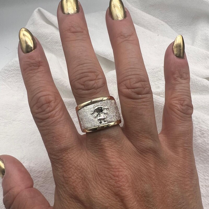 Anillo plata y oro Niña Anillo plata y oro Niña