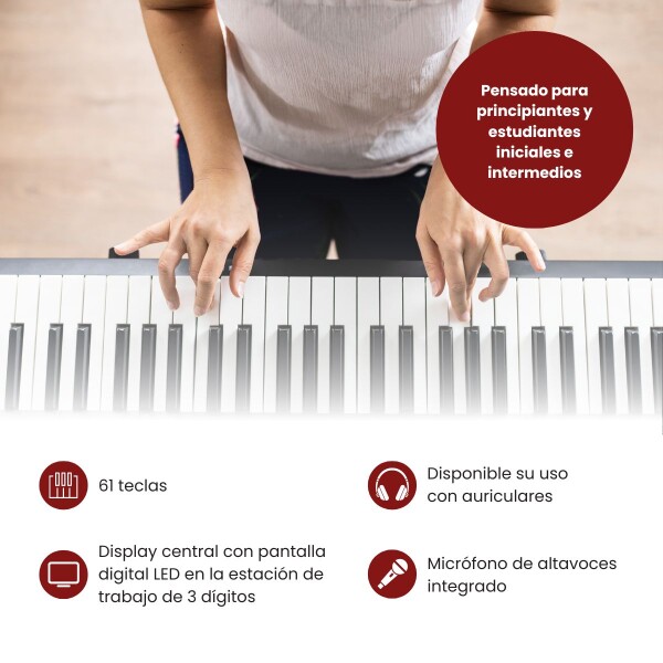 Organo Musical Teclado Piano Instrumento 61 Teclas Micrófono 200 Tonos Y Ritmos Con Microfono Imback Organo Musical Teclado Piano Instrumento 61 Teclas Micrófono 200 Tonos Y Ritmos Con Microfono Imback