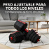 Set de Mancuernas Ajustables 3 En 1 30 Kg Mancuernas + Barra Color Negro
