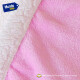 Frazada Manta Polar Termica Con Corderito 2 Plazas 200x230cm Rosa