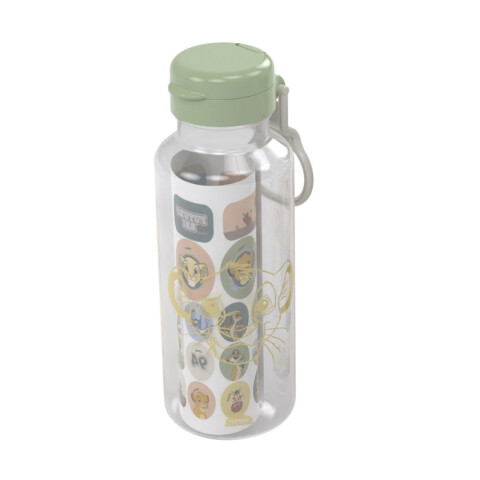 Botella Plástica Abre Fácil Rey León 600 ml con Adhesivos U