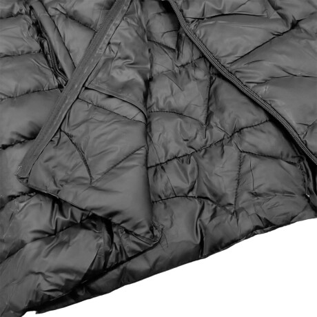 Campera Parka Uzspace Impermermeable Con Capucha Dama Negro 2