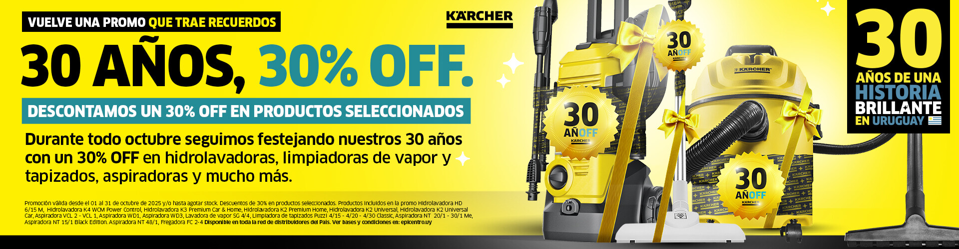 30 Años, 30% Off