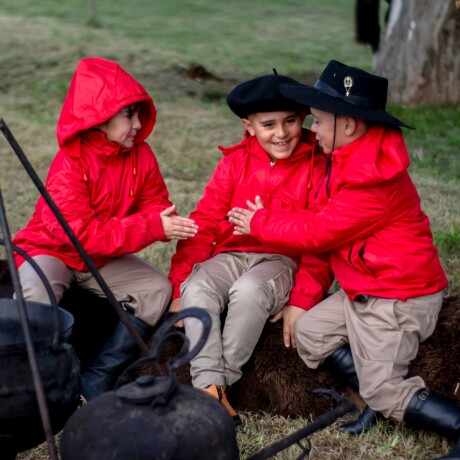 Campera Taslon de NIño Roja