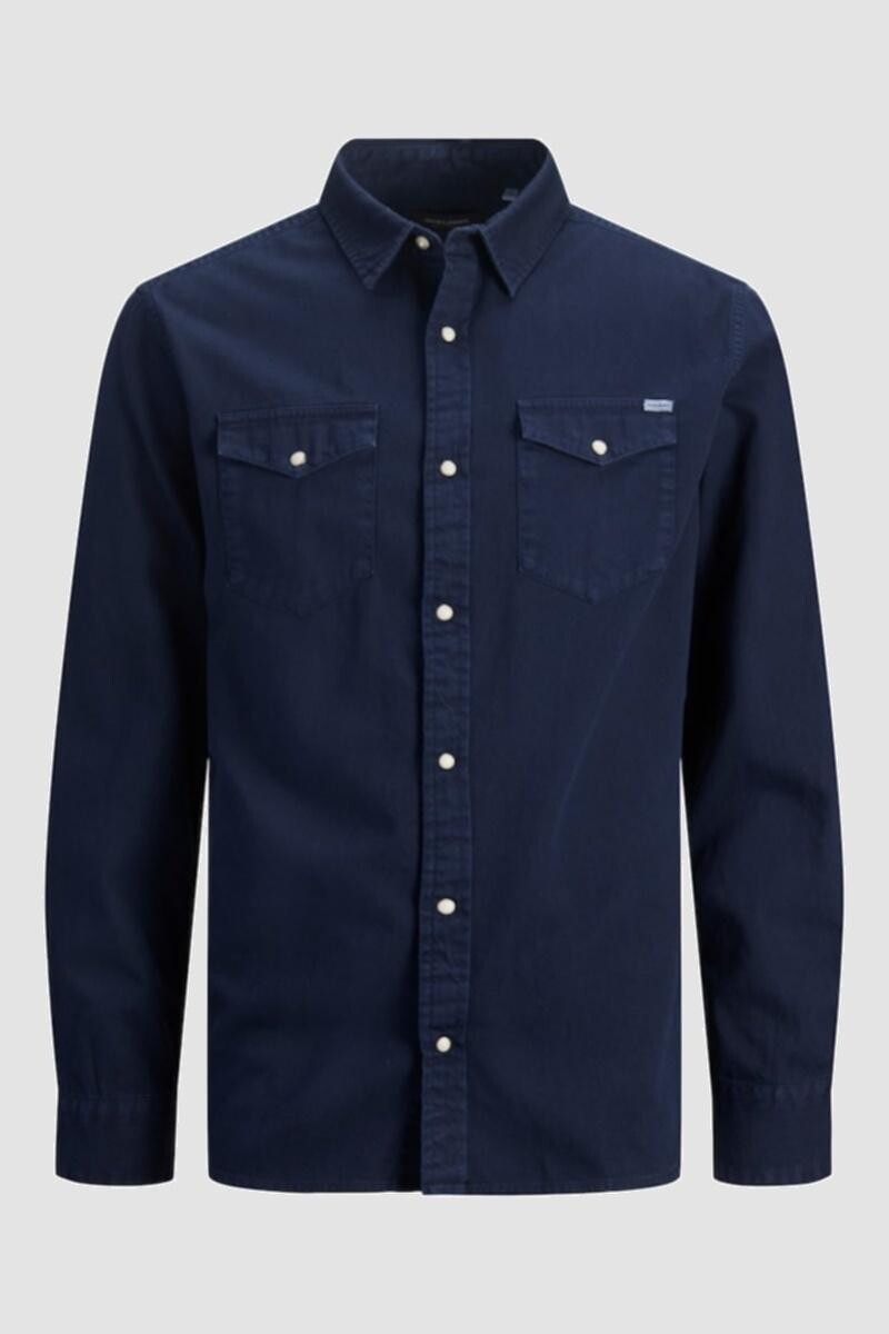 Camisa Sheridan Denim Clásica Dark Navy