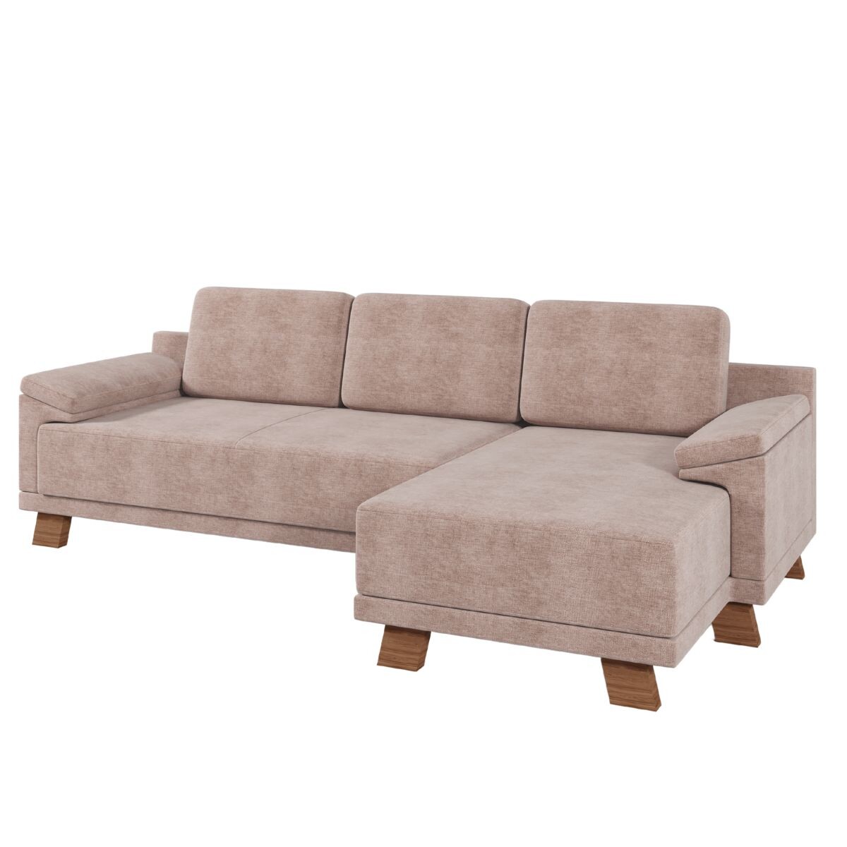 Rinconera Adalia - Tela Microfibra - Chaise derecho - 12072 (Beige) 