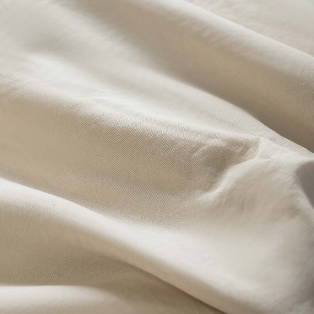 JUEGO DE SABANAS QUEEN POLIESTER NATURAL-BEIGE PREWASHED ARENA