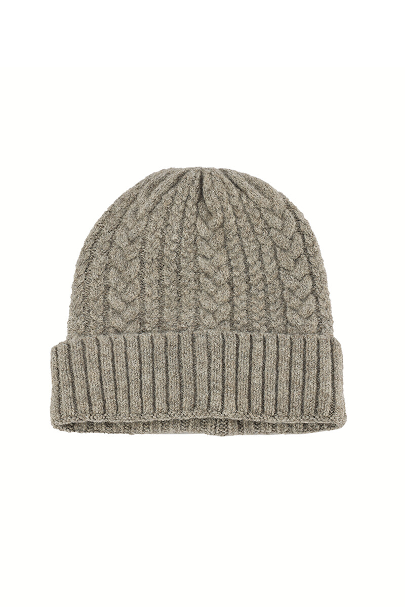 Gorro en 8 Gris