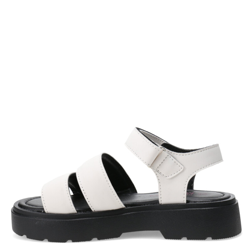 Sandalias de Niña MINI Miss Carol DRAGA con dos tiras Blanco