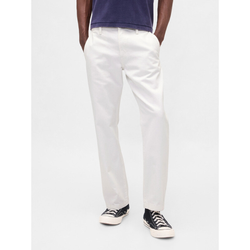 STRAIGHT FIT WHITE TROUSER WHITE V2 GLOBAL 2