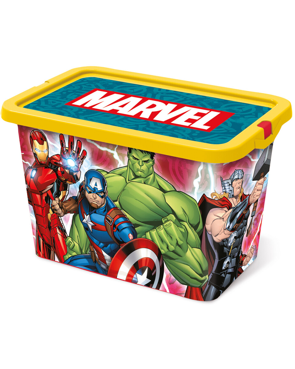 Caja organizadora infantil con tapa Plasútil 7 litros - Avengers 