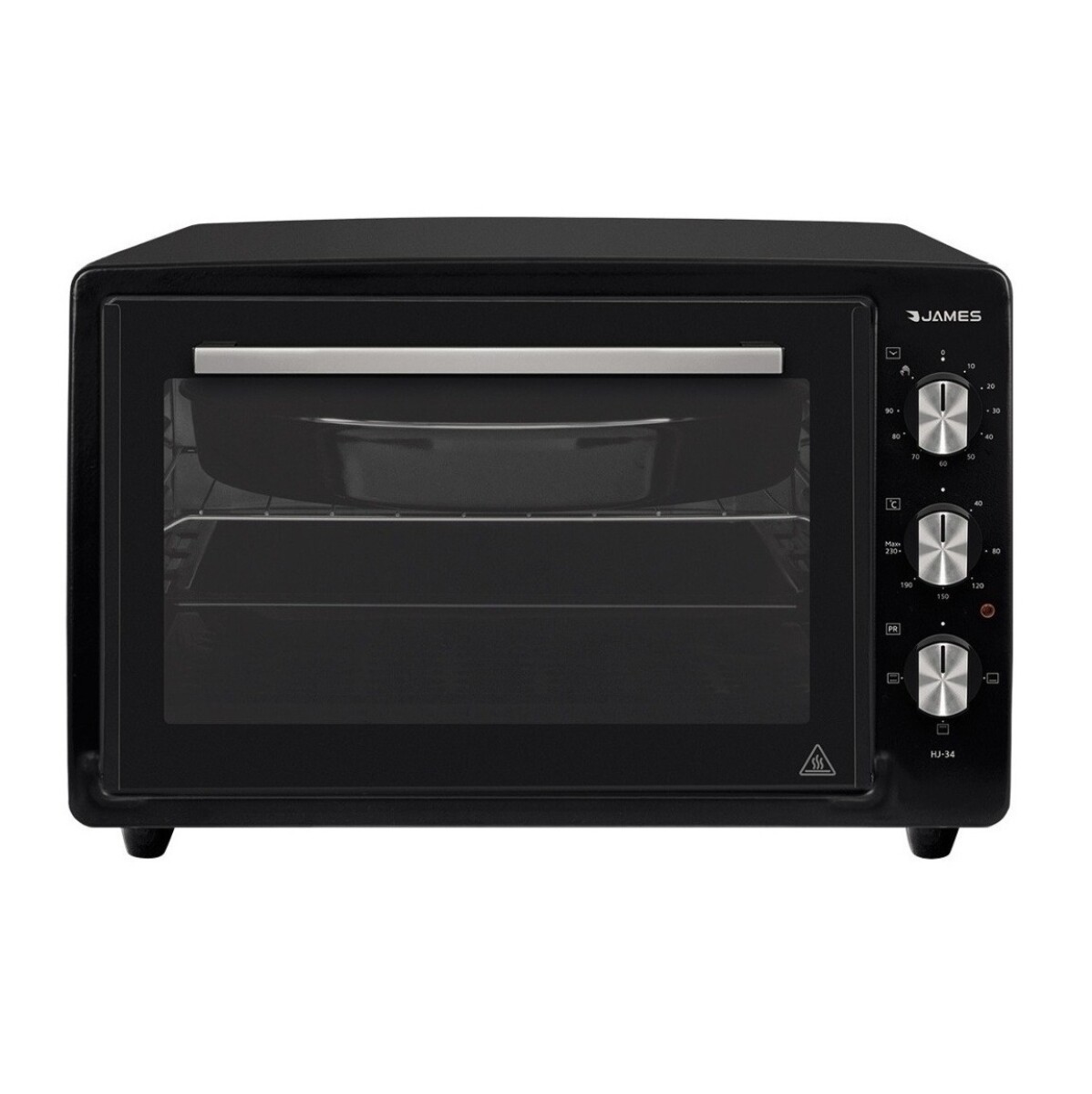 Horno James Hj 34 Negro Electrico 1300w 34 Litros 