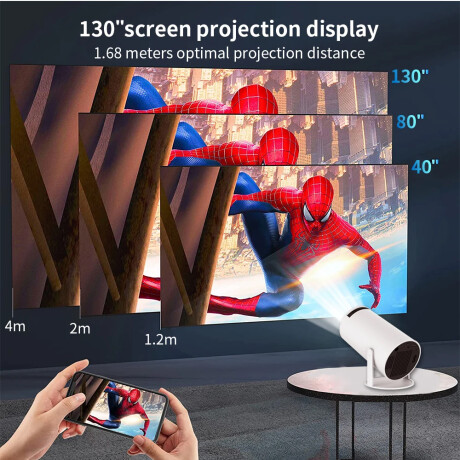 Proyector Led 720P HY300 Android 11 160 Lúmenes 001
